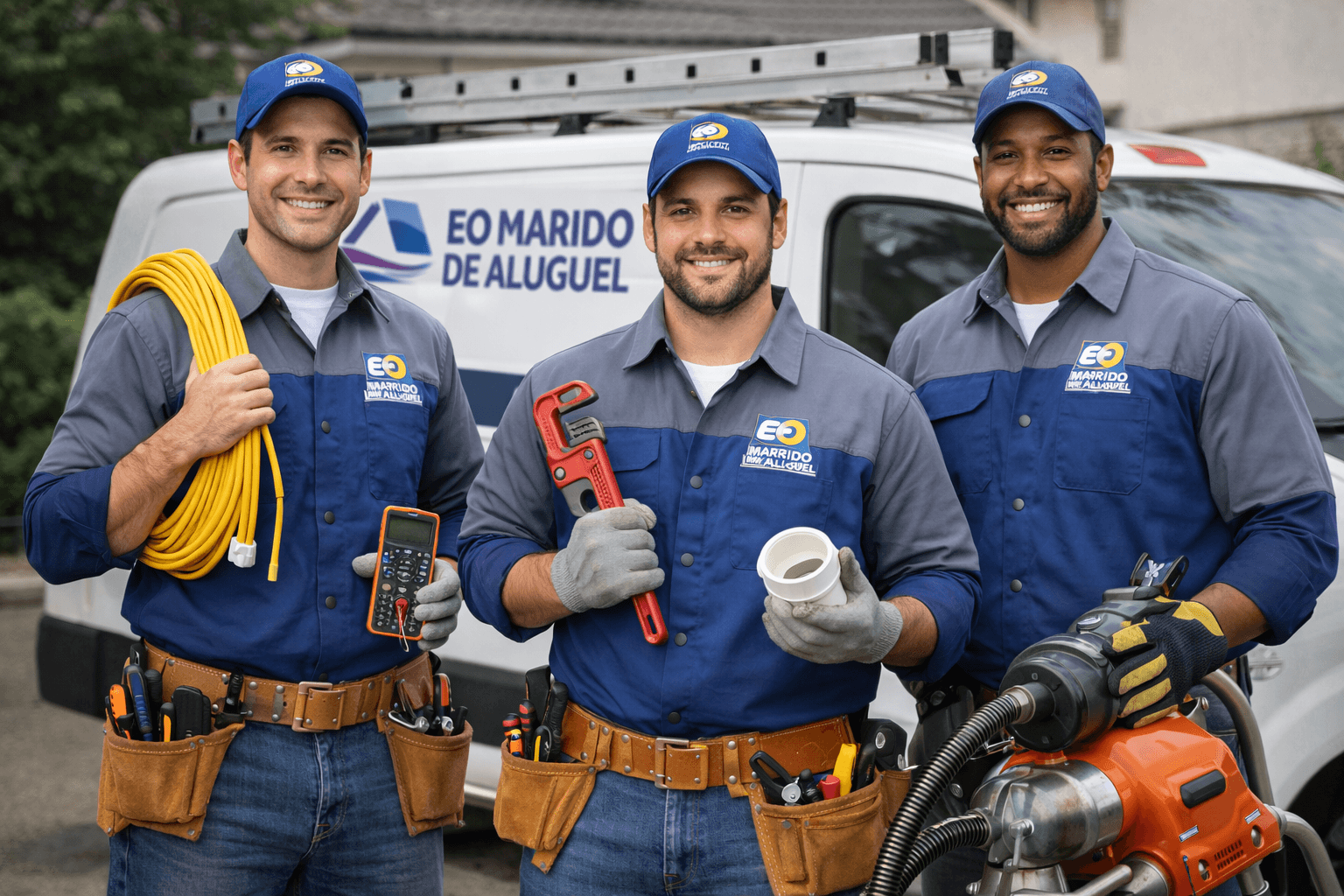 Equipe EO Marido de Aluguel em Águas Claras - Profissionais especializados em eletricista, encanador e desentupimento